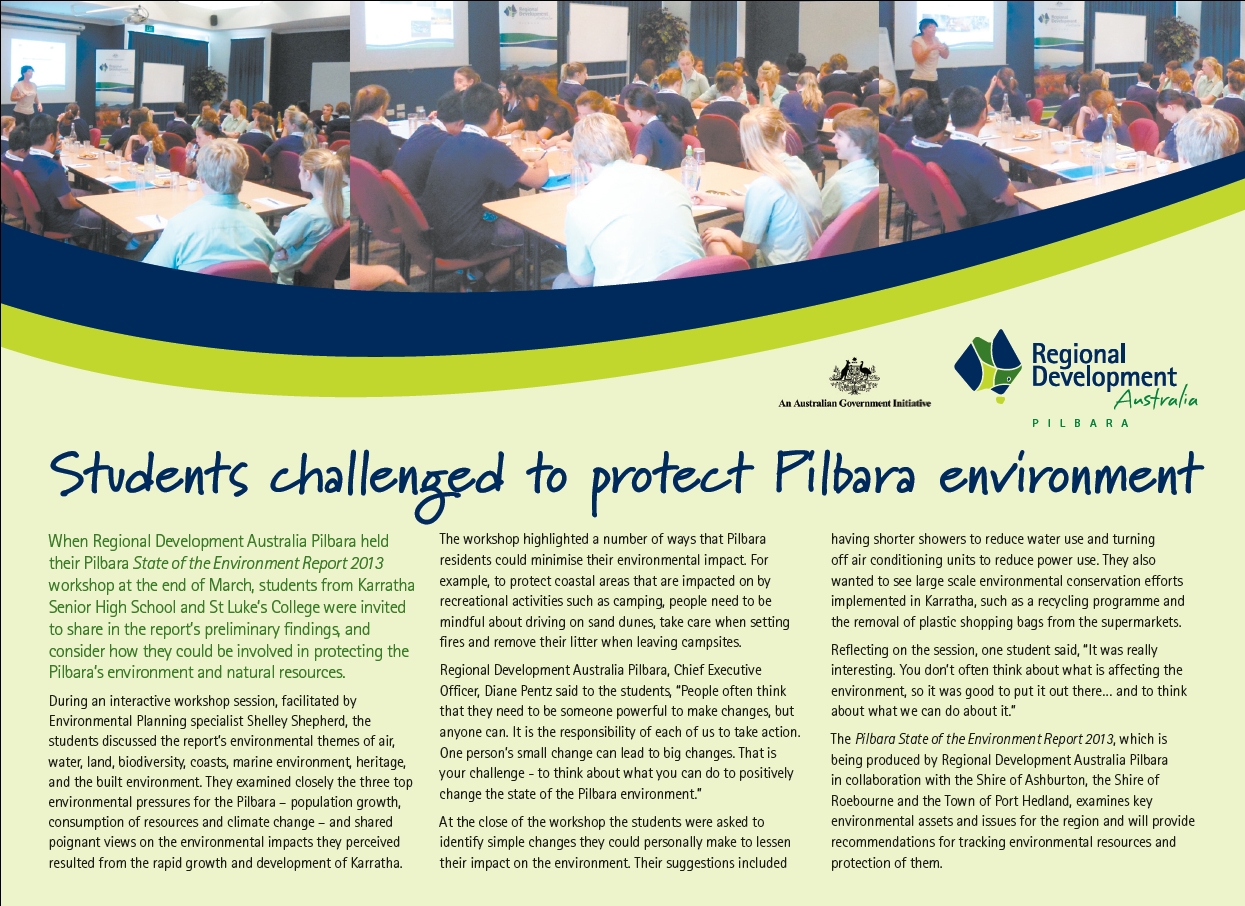 Pilbara Echo article 130413