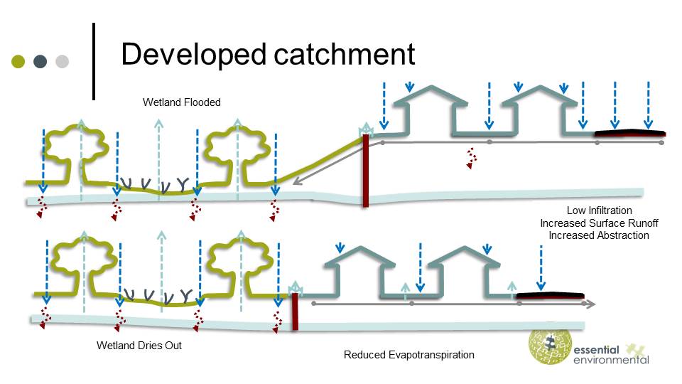 Developed catchment