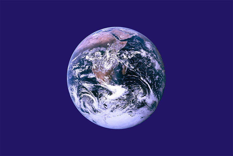 Earth day flag, created by John McConnell (Source: http://upload.wikimedia.org/wikipedia/commons/f/f3/Earth_flag_PD.jpg)