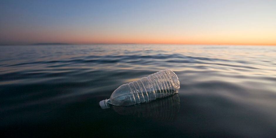 plastic bottle floating
